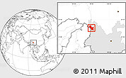 Blank Location Map of Weixin, highlighted parent region