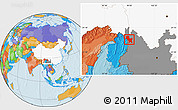 Political Location Map of Weixin, highlighted country, highlighted parent region