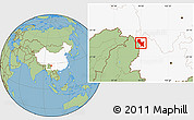 Savanna Style Location Map of Weixin, highlighted country