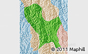 Political Map of Weixin, lighten