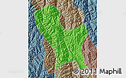 Political Map of Weixin, semi-desaturated