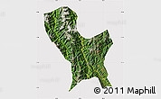 Satellite Map of Weixin, cropped outside