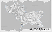 Gray Panoramic Map of Weixin, single color outside