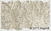 Shaded Relief Panoramic Map of Weixin