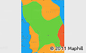 Political Simple Map of Weixin