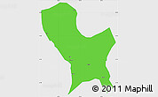 Political Simple Map of Weixin, single color outside