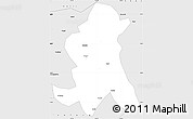 Silver Style Simple Map of Wuding