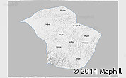 Gray 3D Map of Wuenshan, single color outside