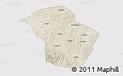 Shaded Relief 3D Map of Wuenshan, cropped outside