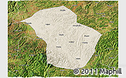 Shaded Relief 3D Map of Wuenshan, satellite outside