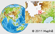 Physical Location Map of Wuenshan, highlighted parent region