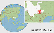 Savanna Style Location Map of Wuenshan, highlighted parent region
