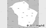 Gray Simple Map of Wuenshan