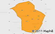 Political Simple Map of Wuenshan, cropped outside