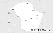 Silver Style Simple Map of Wuenshan