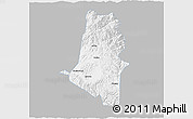 Gray 3D Map of Xiangyun, single color outside