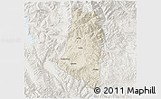 Shaded Relief 3D Map of Xiangyun, lighten