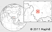 Blank Location Map of Xiangyun