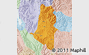 Political Map of Xiangyun, lighten