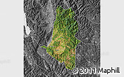 Satellite Map of Xiangyun, desaturated