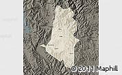 Shaded Relief Map of Xiangyun, darken