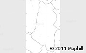Blank Simple Map of Xiangyun, no labels