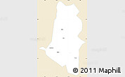 Classic Style Simple Map of Xiangyun, single color outside