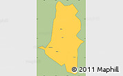 Savanna Style Simple Map of Xiangyun, cropped outside