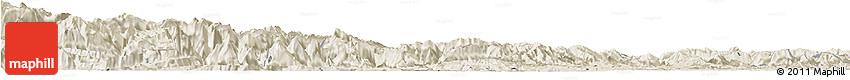 Shaded Relief Horizon Map of Yanjin Shaded Relief Horizon Map of Yanjin