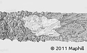 Gray Panoramic Map of Yanjin