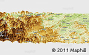 Physical Panoramic Map of Yanjin