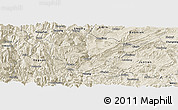 Shaded Relief Panoramic Map of Yanjin