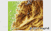 Physical 3D Map of Yingjiang