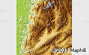 Physical Map of Yingjiang