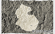 Shaded Relief 3D Map of Yongren, darken