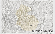 Shaded Relief 3D Map of Yongren, lighten, semi-desaturated