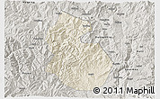 Shaded Relief 3D Map of Yongren, semi-desaturated