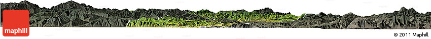 Satellite Horizon Map of Yongren, darken, semi-desaturated