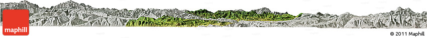 Satellite Horizon Map of Yongren, lighten, semi-desaturated