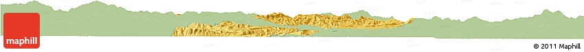 Savanna Style Horizon Map of Yongren, single color outside
