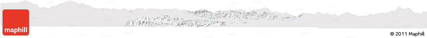 Silver Style Horizon Map of Yongren, single color outside