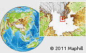 Physical Location Map of Yongren, highlighted parent region
