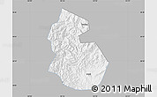 Gray Map of Yongren, single color outside