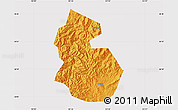 Political Map of Yongren, cropped outside