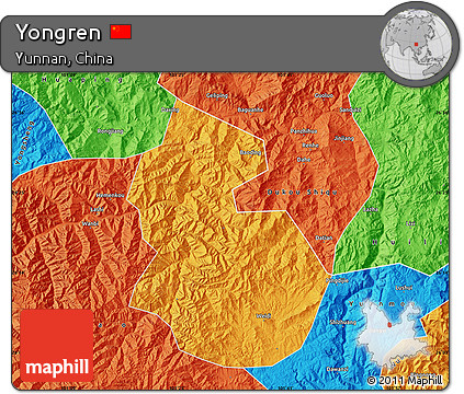 Political Map of Yongren