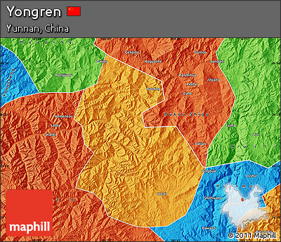 Political Map of Yongren