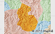 Political Map of Yongren, lighten