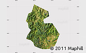 Satellite Map of Yongren, cropped outside