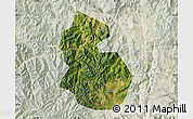 Satellite Map of Yongren, lighten