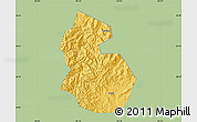 Savanna Style Map of Yongren, single color outside